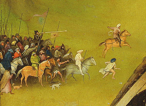 Poster The Adoration of the Magi, detail of the background