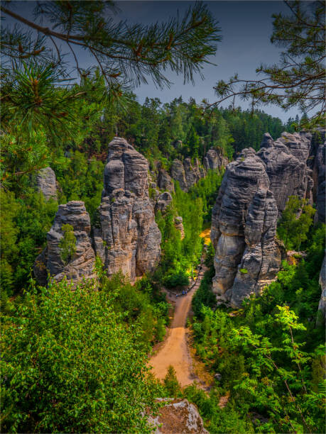 Poster The mountain area and the Prachov