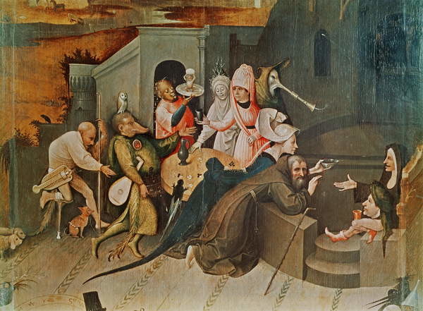 Poster Triptych of the Temptation of St. Anthony, detail of the central panel