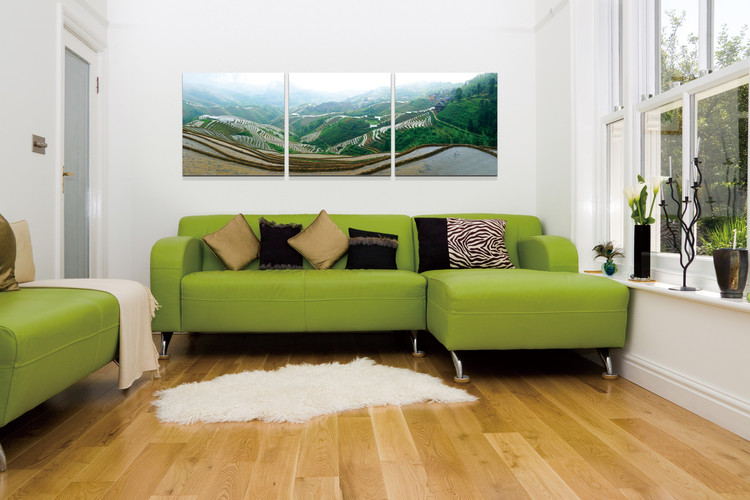 Plantations on the hills Mounted Art Print