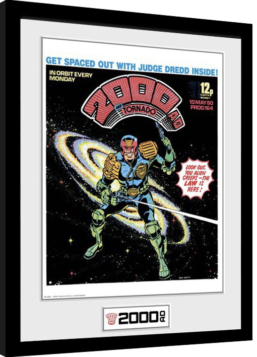 2000ad Comic Cover FRAMED Judge Dredd Posters