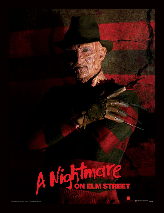Framed poster A Nightmare On Elm Street - Freddy Krueger