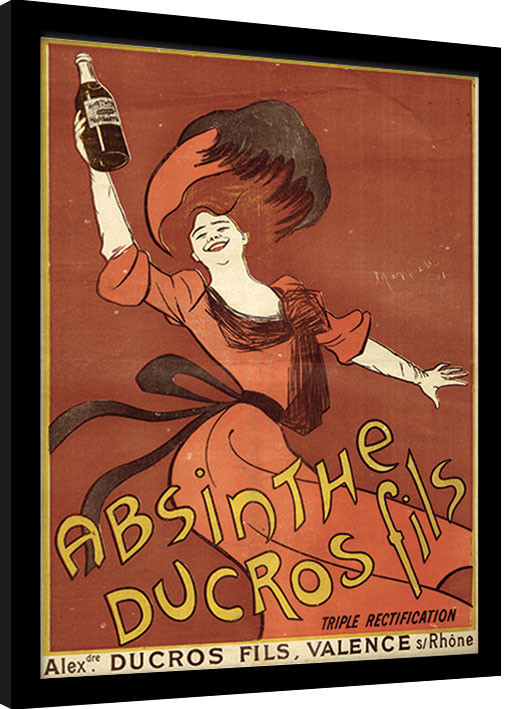 Framed poster Absinthe Ducros