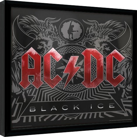 Framed poster AC/DC - Black Ice