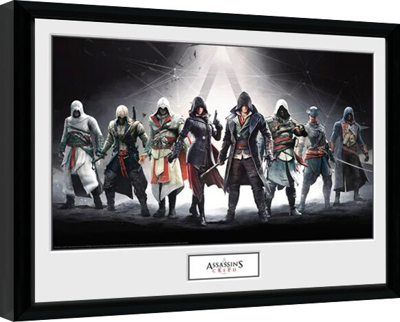 Framed poster Assassins Creed - Characters
