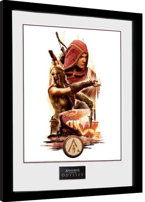 Framed poster Assassins Creed Odyssey - Collage