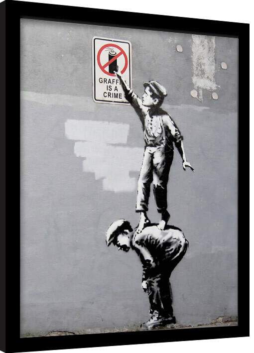Banksy - Grafitti Framed poster