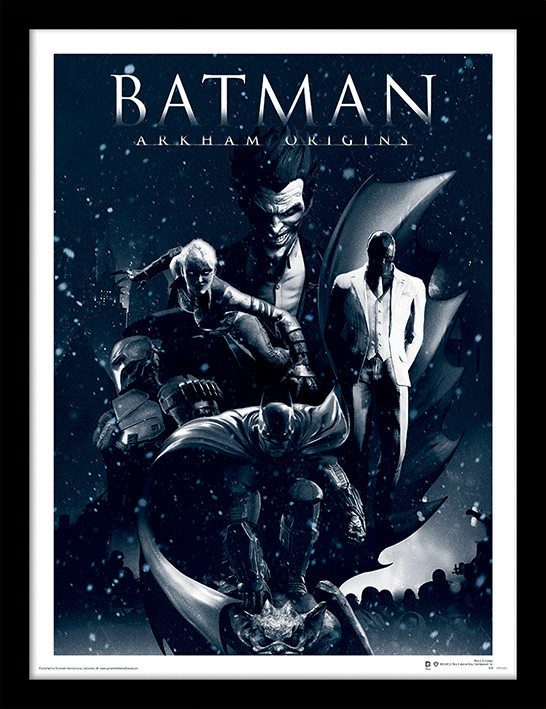 Framed poster Batman: Arkham Origins - Montage