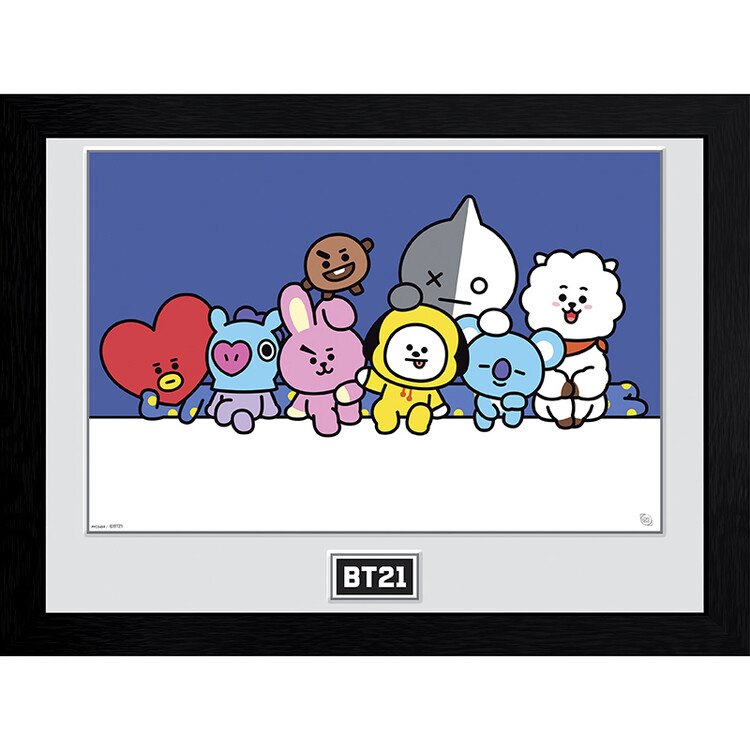 BT21 Groupe Framed poster Buy at Europosters