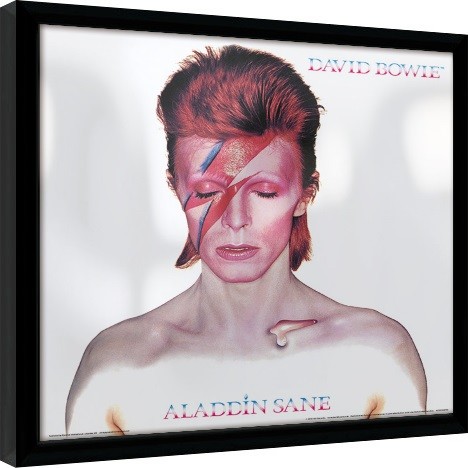 Framed poster David Bowie - Aladdin Sane