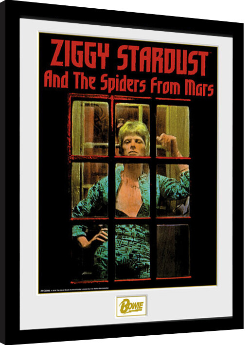 Framed poster David Bowie - Ziggy Stardust
