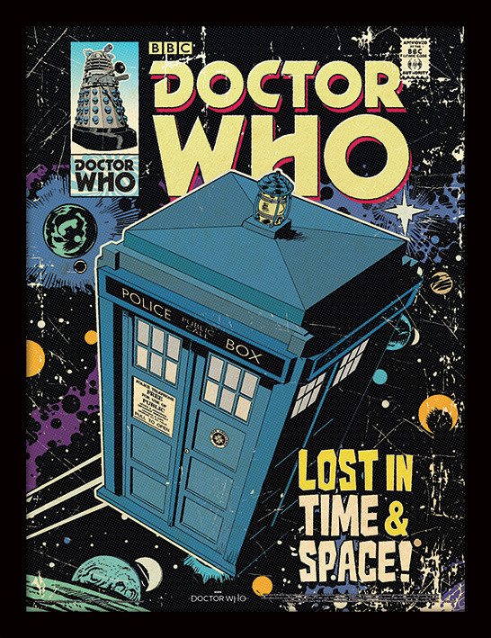 Framed poster Doctor Who - Lost In Time And Space