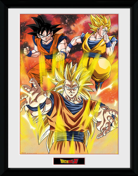 Dragon Ball Z 3 Gokus Framed Poster Buy At Abposters Com