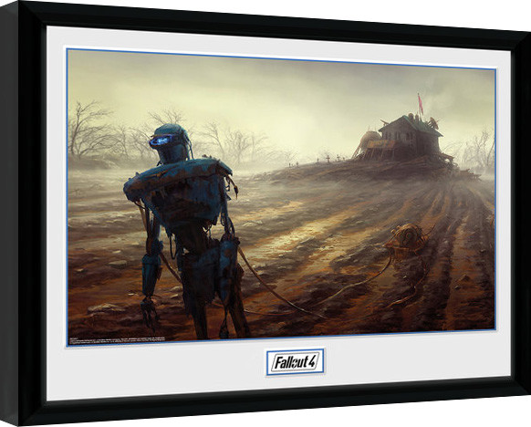 Fallout 4 - Farming Robot Framed poster