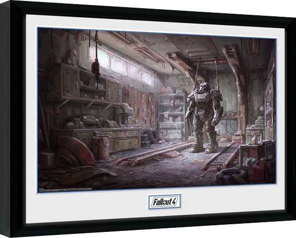Framed poster Fallout 4 - Red Rocket Interior