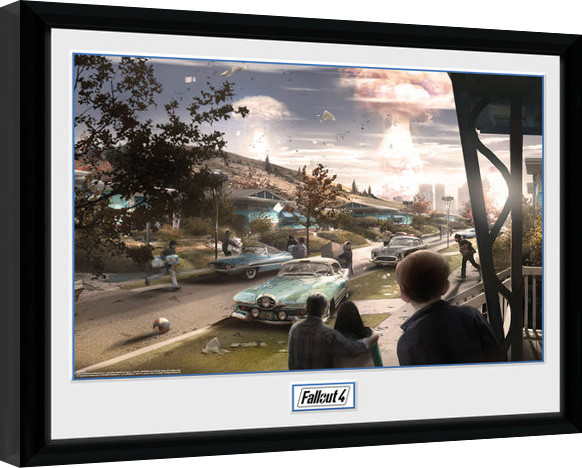 Framed poster Fallout 4 - Sanctuary Hills Panic