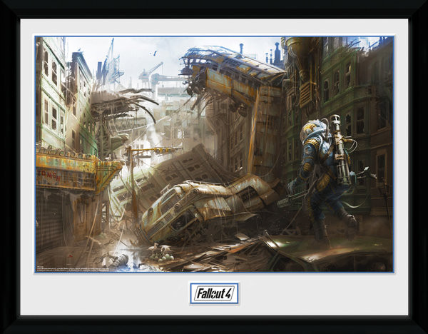 Framed poster Fallout 4 - Vertical Slice