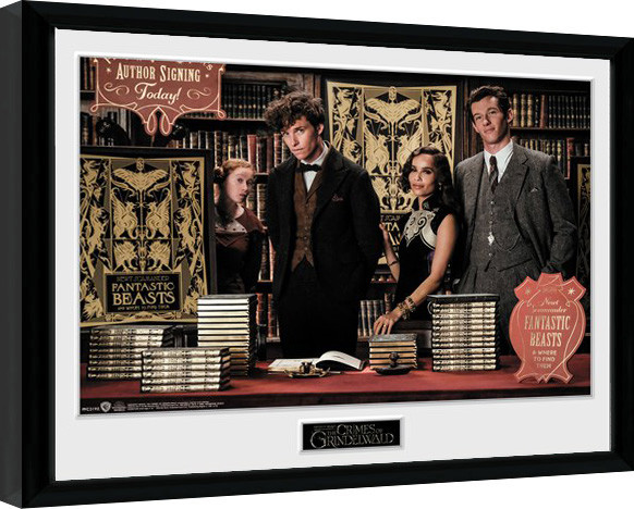 Framed poster Fantastic Beasts 2 - Book Signing