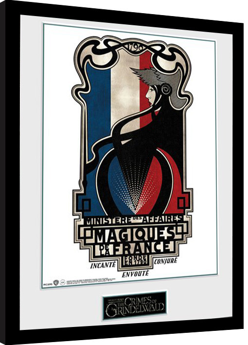 Framed poster Fantastic Beasts 2 - Magiques de la France