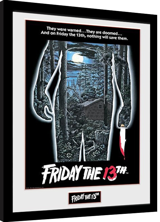 Framed poster Friday The 13th - Warning