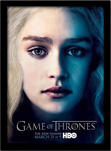 GAME OF THRONES 3 - daenery Framed poster