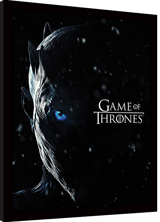 Game of Thrones The Night King for The Throne Poster Magnetic Notice Board Oak Framed Approx 38 x 26 inches 96.5 x 66 cms