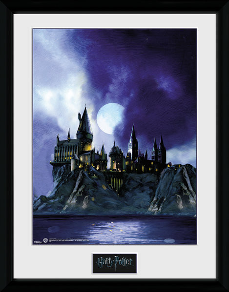 Framed poster Harry Potter - Hogwarts Painted