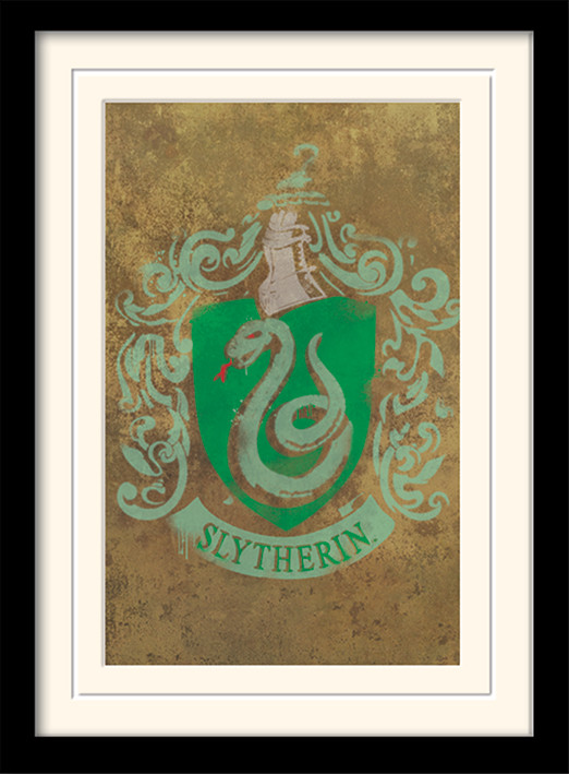 https://cdn.europosters.eu/image/750/plastic-frame-harry-potter-slytherin-crest-i72481.jpg