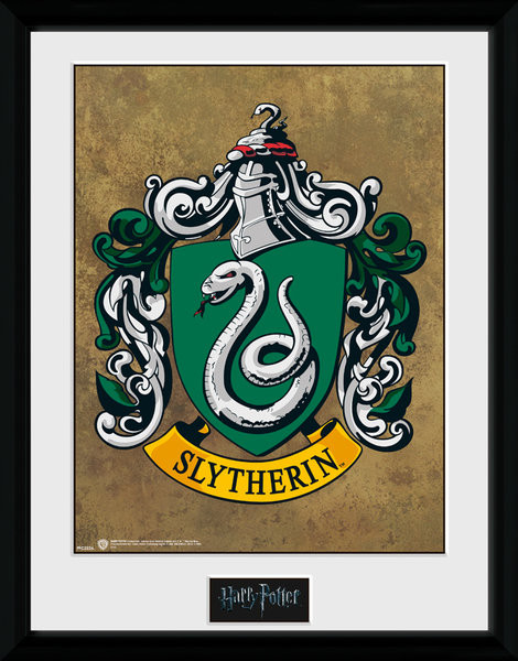 Framed poster Harry Potter - Slytherin