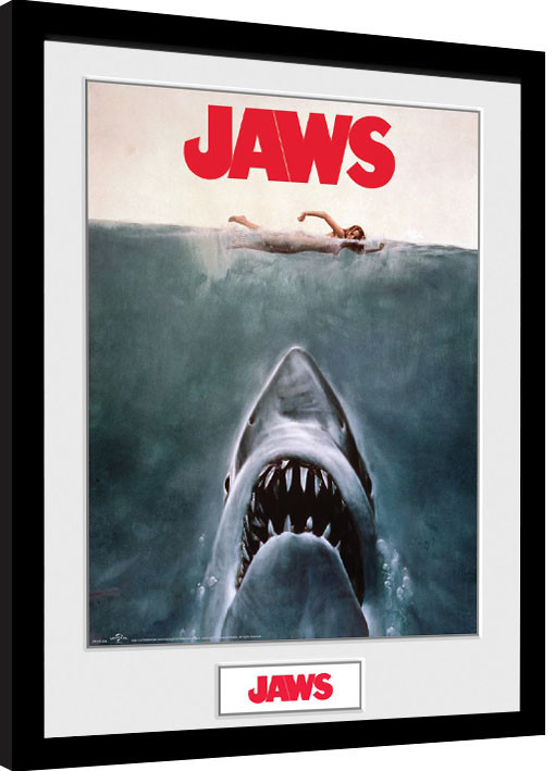 Framed poster Jaws - Key Art