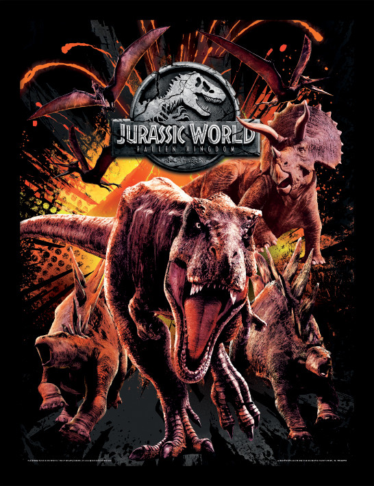 Jurassic World Fallen Kingdom Montage Framed Poster Buy At Europosters