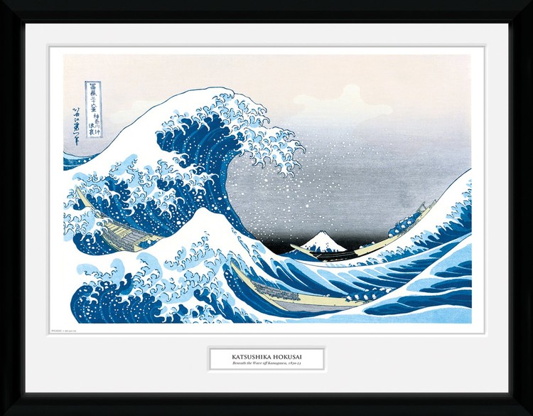 Framed poster Kacušika Hokusai - The Great Wave off Kanagawa