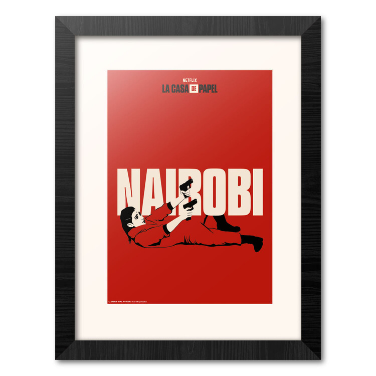 Placa Decorativa Nairóbi Personagem La Casa de Papel Série Netflix