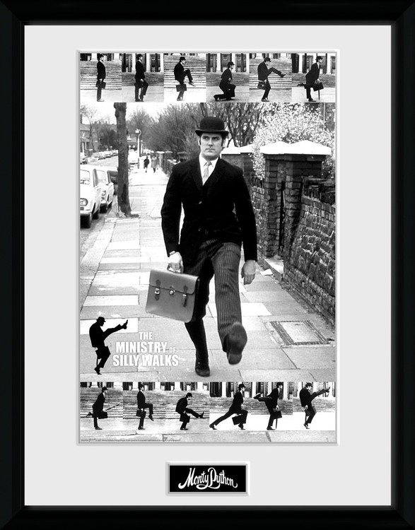 Framed poster Monty Python - Ministry of Silly Walks