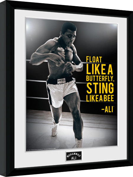 Muhammad Ali Sting Like A Bee Framed Poster Buy At Abposters Com