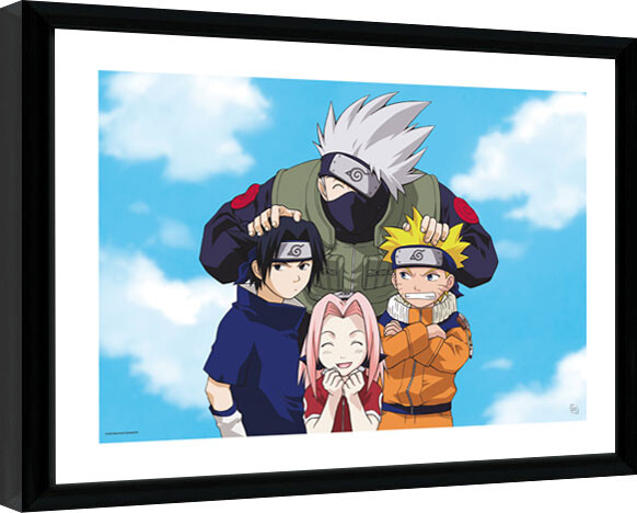 Framed poster Naruto Shippuden - Photo Team 7
