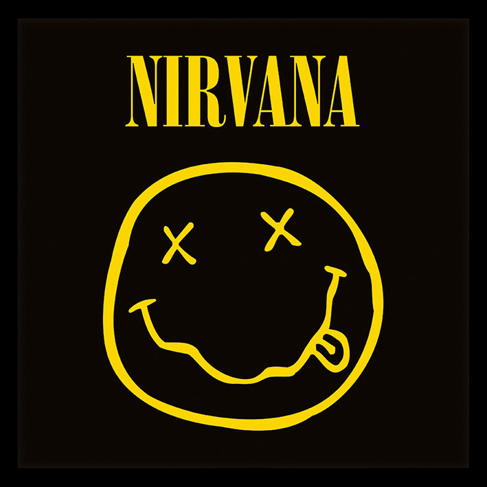 Framed poster Nirvana - Smiley