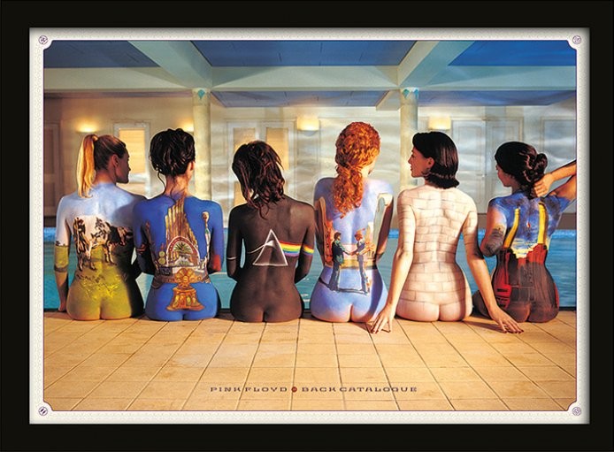 Framed poster Pink Floyd - Back Catalogue