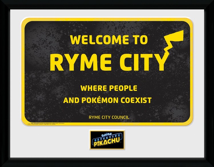 Pokemon: Detective Pikachu - Ryme City Framed poster