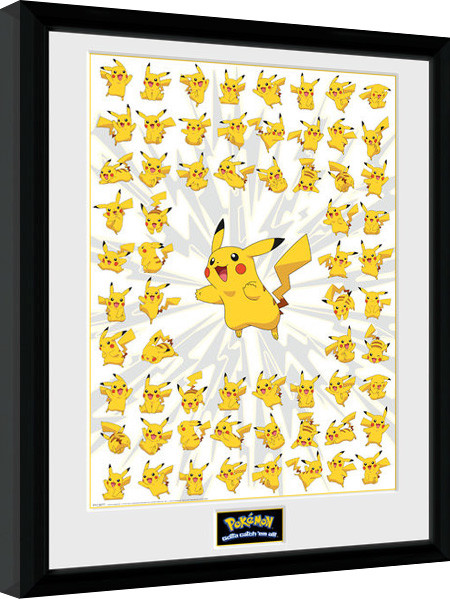 Framed poster Pokemon - Pikachu