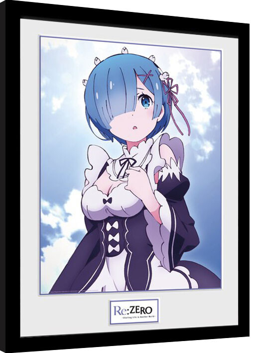Re Zero Rem Clouds Framed Poster Buy At Abposters Com