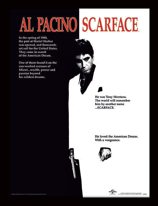 Scarface - One Sheet Framed poster | Buy at Europosters