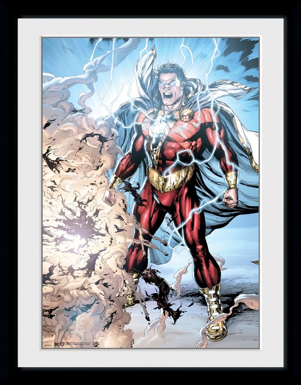 Framed poster Shazam - Power of Zeus
