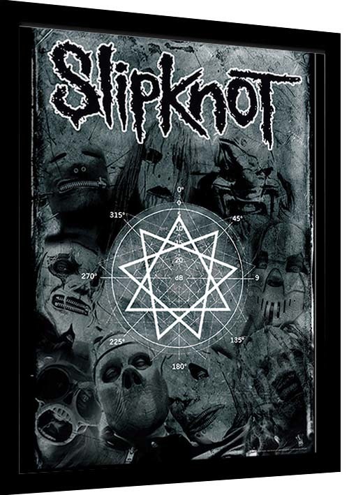 kalorie tredobbelt morbiditet Slipknot - Pentagram Framed poster | Buy at Abposters.com