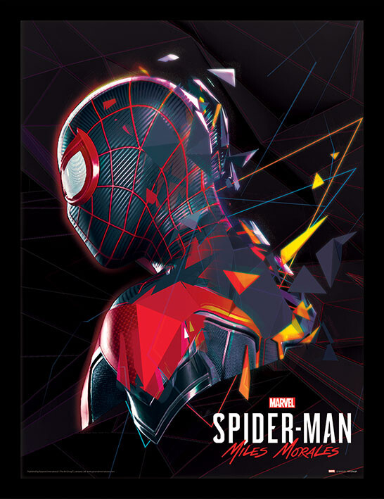 Spider Man Miles Morales System Shock Framed Poster Buy At Abposters Com