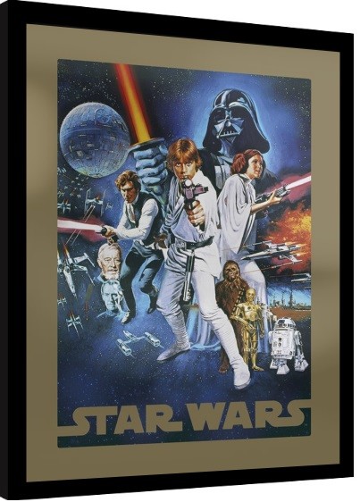 Framed poster Star Wars - A New Hope