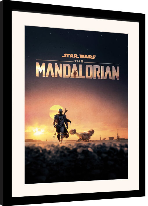 Framed poster Star Wars: The Mandalorian
