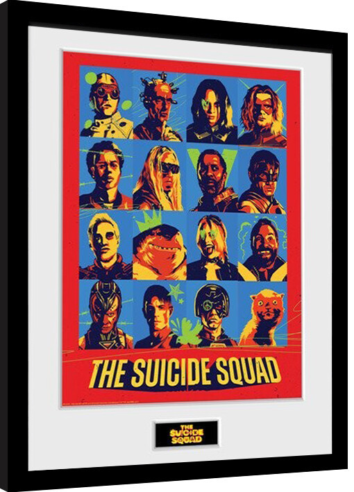 Framed poster Suicide Squad - Bunch