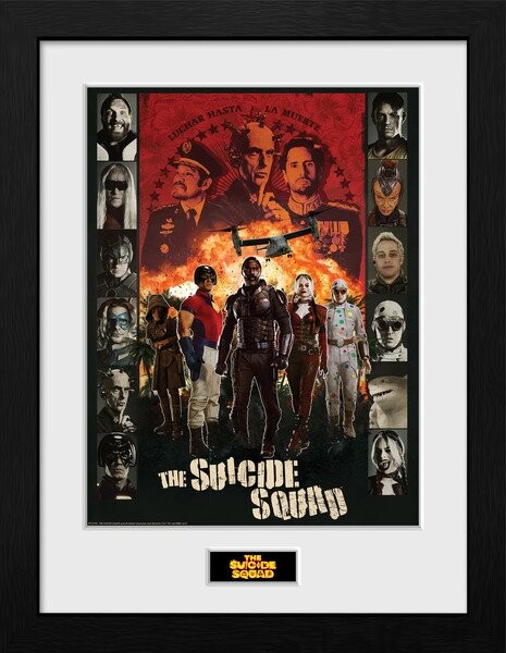 Framed poster Suicide Squad - Team
