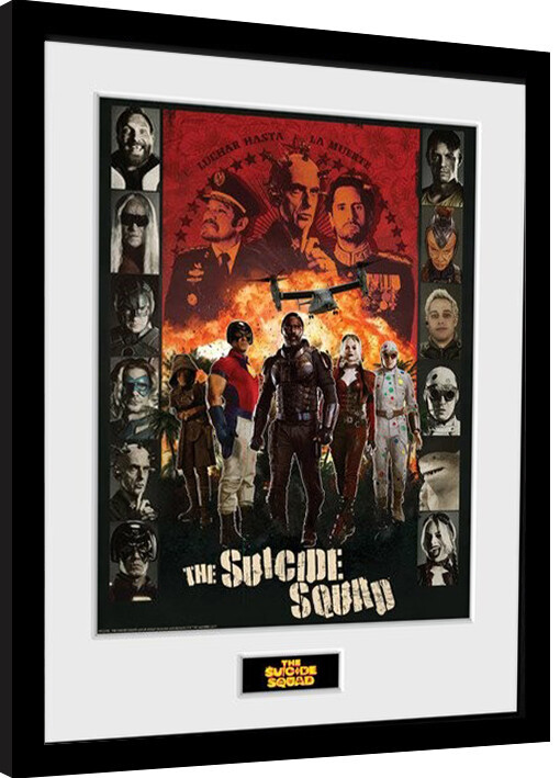 Framed poster Suicide Squad - Team
